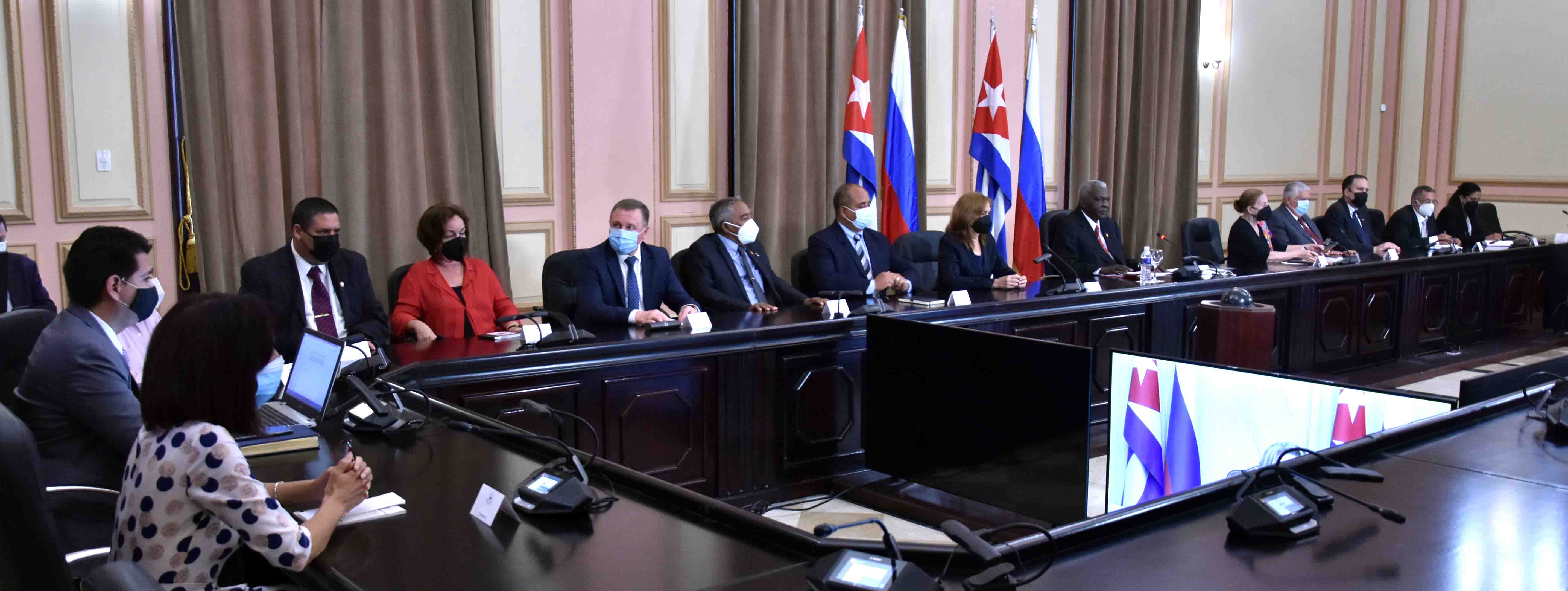 Esteban Lazo sostiene fructífero intercambio virtual con Valentina Matvienko, presidenta del Consejo de Federación de la Asamblea Federal de la Federación de Rusia