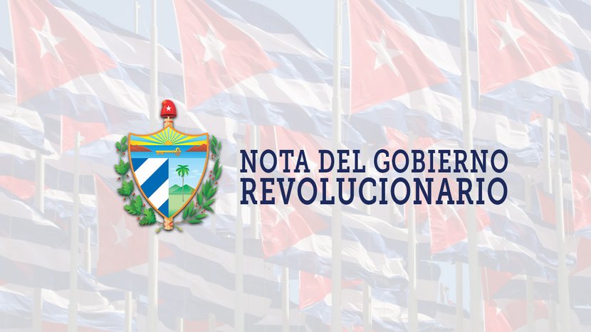 NOTA DEL GOBIERNO REVOLUCIONARIO