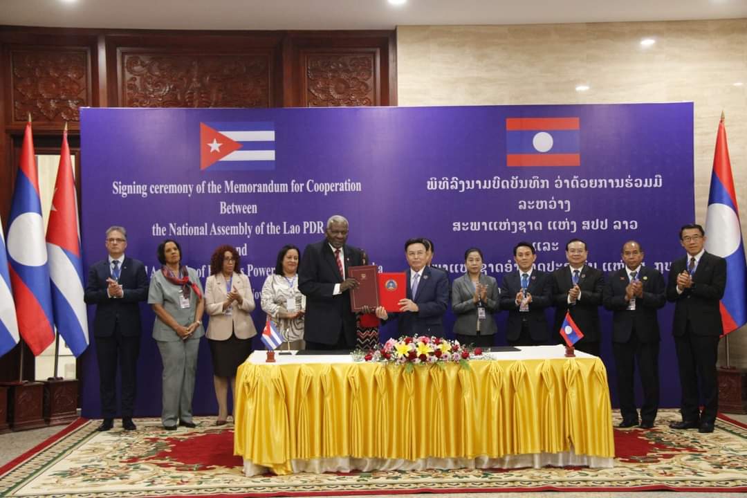 Cuba y Laos fortalecen vínculos interparlamentarios 