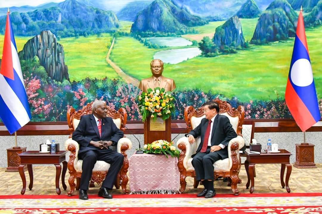 Sostiene Esteban Lazo fraternales encuentros con Secretario General del Partido y con el Primer Ministro de Laos 