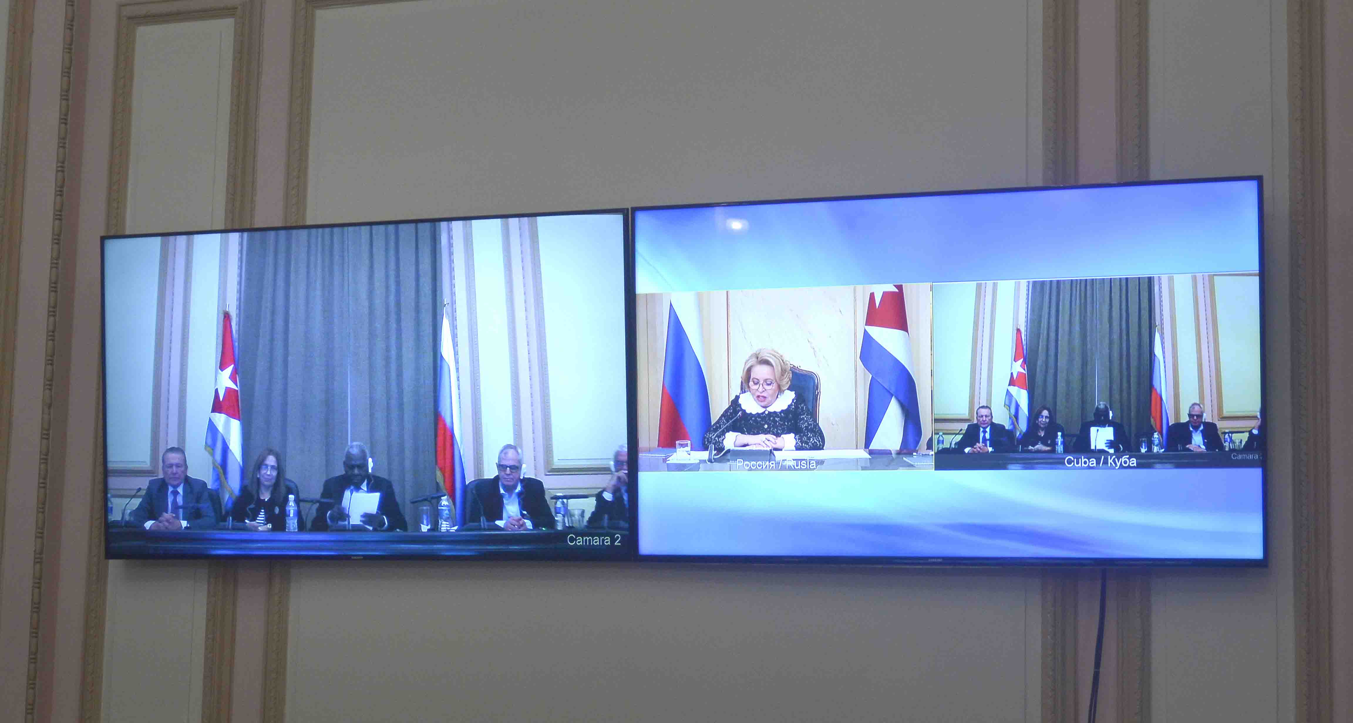 Sostiene Esteban Lazo fructífero encuentro virtual con Presidenta del Consejo de la Federación de Rusia 