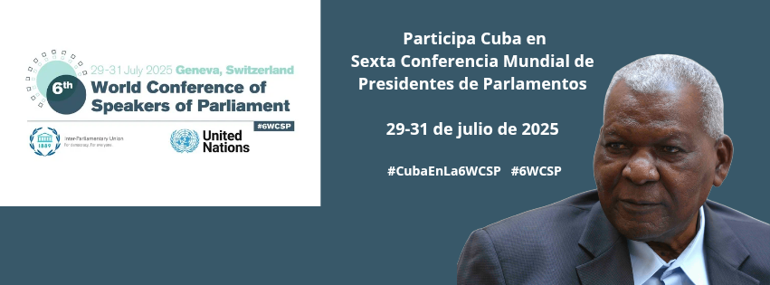 Participa Esteban Lazo en Sexta Conferencia Mundial de Presidentes de Parlamentos