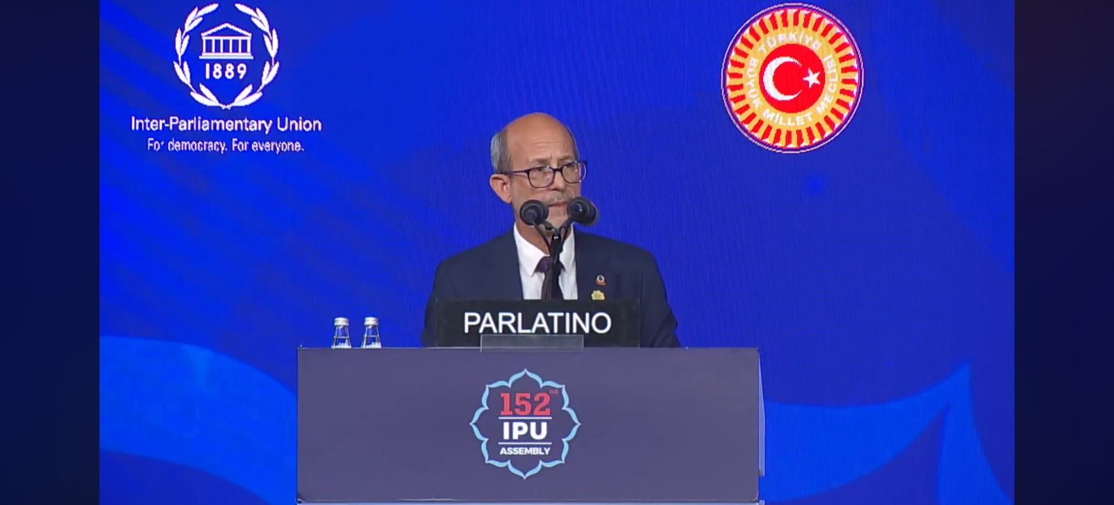 Palabras del Presidente del Parlatino pronunciadas en la 152 Asamblea de la Unión Interparlamentaria