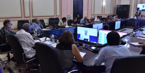 reunión con Presidentes de Asambleas Municipales del Poder Popular