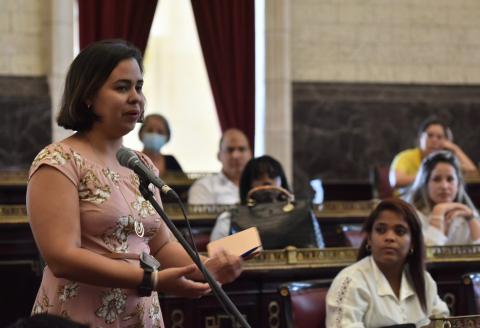 Las comisiones permanentes de trabajo de Atención a la Juventud, la Niñez y la Igualdad de Derechos de la Mujer, y de Atención a los Servicios, de la Asamblea Nacional del Poder Popular desarrollaron este viernes un fructífero intercambio, en el Capitolio Nacional, con jóvenes directivos y trabajadores de los ministerios de Comercio Interior, Comunicaciones, Transporte y Turismo. 