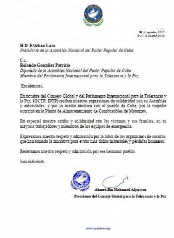 Consejo Global y del Parlamento Internacional para la Tolerancia y la Paz Consejo Global y del Parlamento Internacional para la Tolerancia y la Paz
