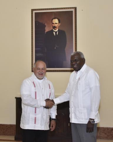 Recibió Esteban Lazo a Diosdado Cabello Recibió Esteban Lazo a Diosdado Cabello