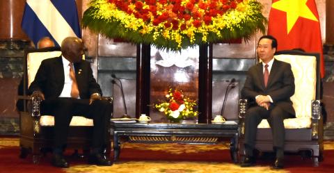 Conversaciones oficiales de Esteban Lazo con Vo Van Thuong, presidente de la República Socialista de Vietnam, Conversaciones oficiales de Esteban Lazo con Vo Van Thuong, presidente de la República Socialista de Vietnam,