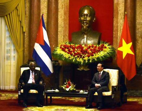 Conversaciones oficiales de Esteban Lazo con Vo Van Thuong, presidente de la República Socialista de Vietnam, Conversaciones oficiales de Esteban Lazo con Vo Van Thuong, presidente de la República Socialista de Vietnam,