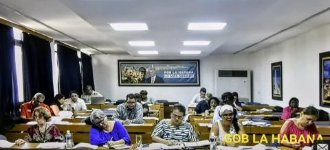 reunión con presidentes de asambleas municipales del Poder Popular