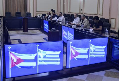 Un encuentro entre amigos que fortalece los vínculos entre Cuba y Grecia Un encuentro entre amigos que fortalece los vínculos entre Cuba y Grecia