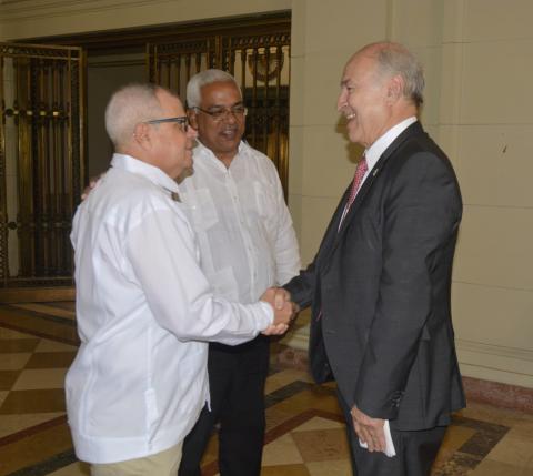 Recibió Homero Acosta al Secretario General de la Conferencia de Ministros de Justicia de los Países Iberoamericanos Recibió Homero Acosta al Secretario General de la Conferencia de Ministros de Justicia de los Países Iberoamericanos