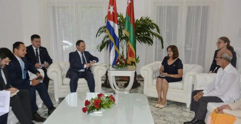 Recibió Esteban Lazo al Primer Ministro de Belarús Recibió Esteban Lazo al Primer Ministro de Belarús