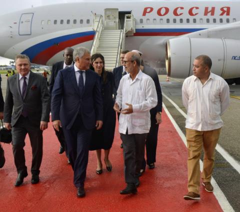Llega a Cuba el Presidente de la Duma Estatal de Rusia Llega a Cuba el Presidente de la Duma Estatal de Rusia