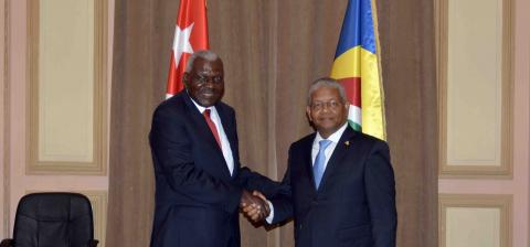 Ratifica Esteban Lazo los sólidos y profundos lazos de amistad entre Cuba y Seychelles Ratifica Esteban Lazo los sólidos y profundos lazos de amistad entre Cuba y Seychelles