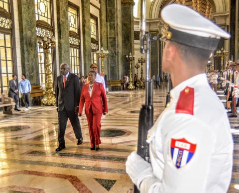 Recibió Esteban Lazo a la Presidenta de la Cámara de Representantes de Trinidad y Tobago Recibió Esteban Lazo a la Presidenta de la Cámara de Representantes de Trinidad y Tobago