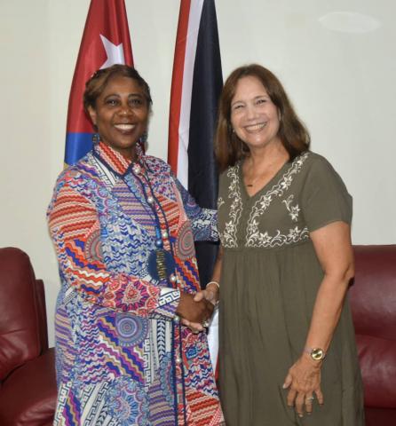 Llega a Cuba la Presidenta de la Cámara de Representantes de la República de Trinidad y Tobago Llega a Cuba la Presidenta de la Cámara de Representantes de la República de Trinidad y Tobago