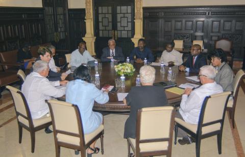 Intercambió Esteban Lazo con Presidente de Consejo Nacional de Namibia 