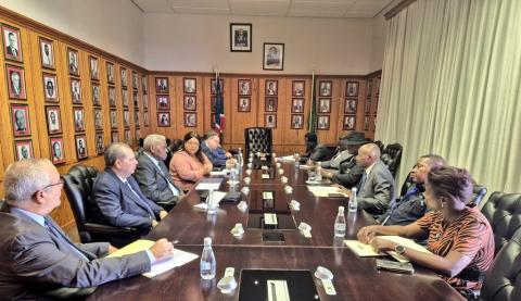 Sostiene Esteban Lazo fraternales encuentros con máximas autoridades parlamentarias y con colaboradores cubanos en Namibia 