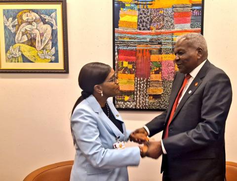 Dialogó Esteban Lazo con homólogos de África y el Caribe Dialogó Esteban Lazo con homólogos de África y el Caribe