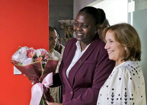 Inició visita oficial a Cuba la Presidenta de la Asamblea Nacional de la República Democrática de Santo Tomé y Príncipe 