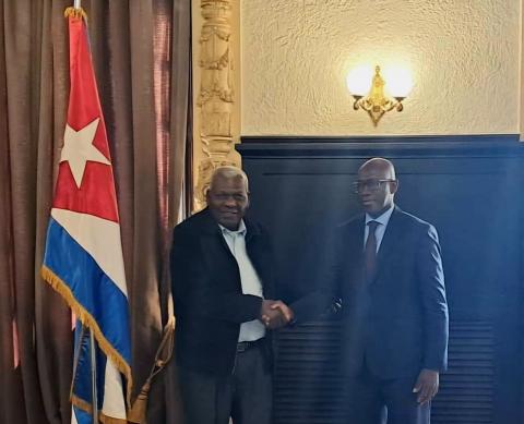 Sostuvo Esteban Lazo encuentro con delegación del Buró del Comité de las Naciones Unidas para el Ejercicio de los Derechos Inalienables del Pueblo Palestino 