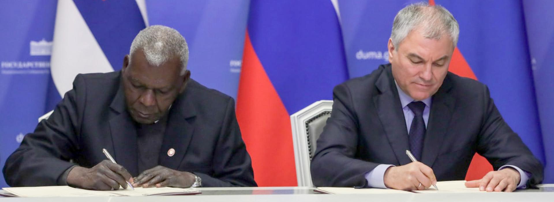 Crean comisión de alto nivel para la colaboración interparlamentaria entre la Asamblea Nacional del Poder Popular y la Duma Estatal de Rusia