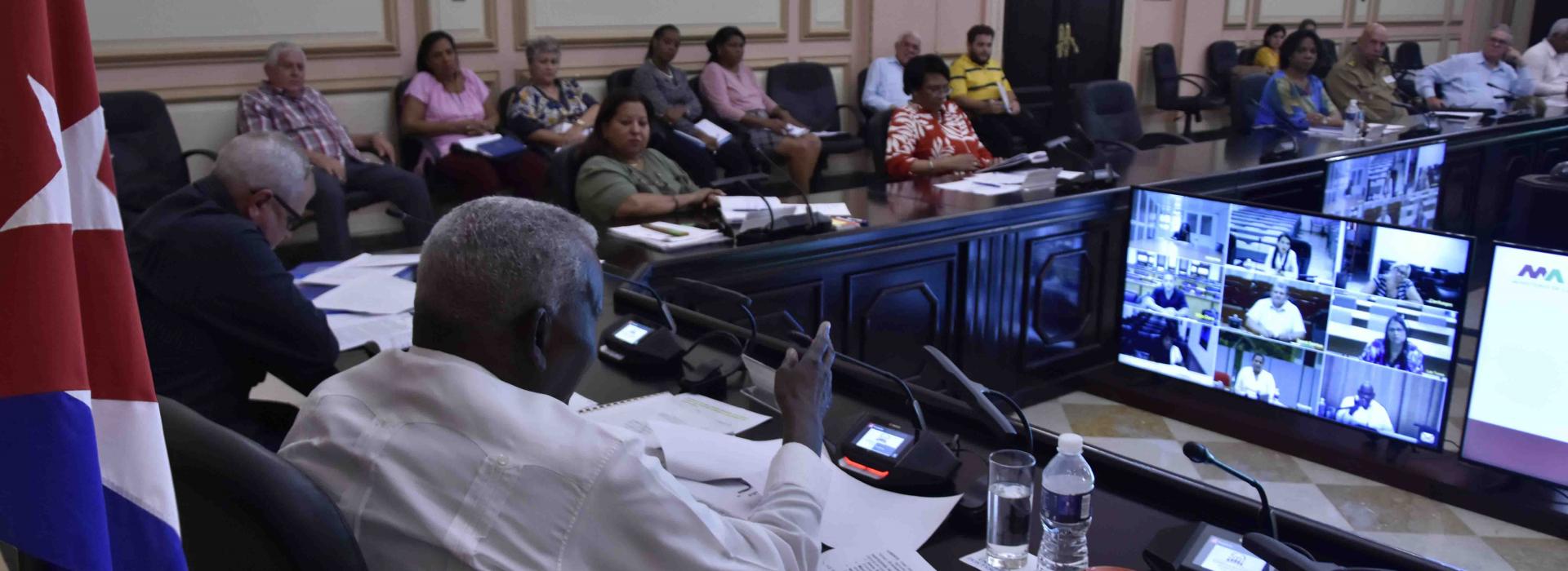 Sesión del Consejo de Estado de la República de Cuba