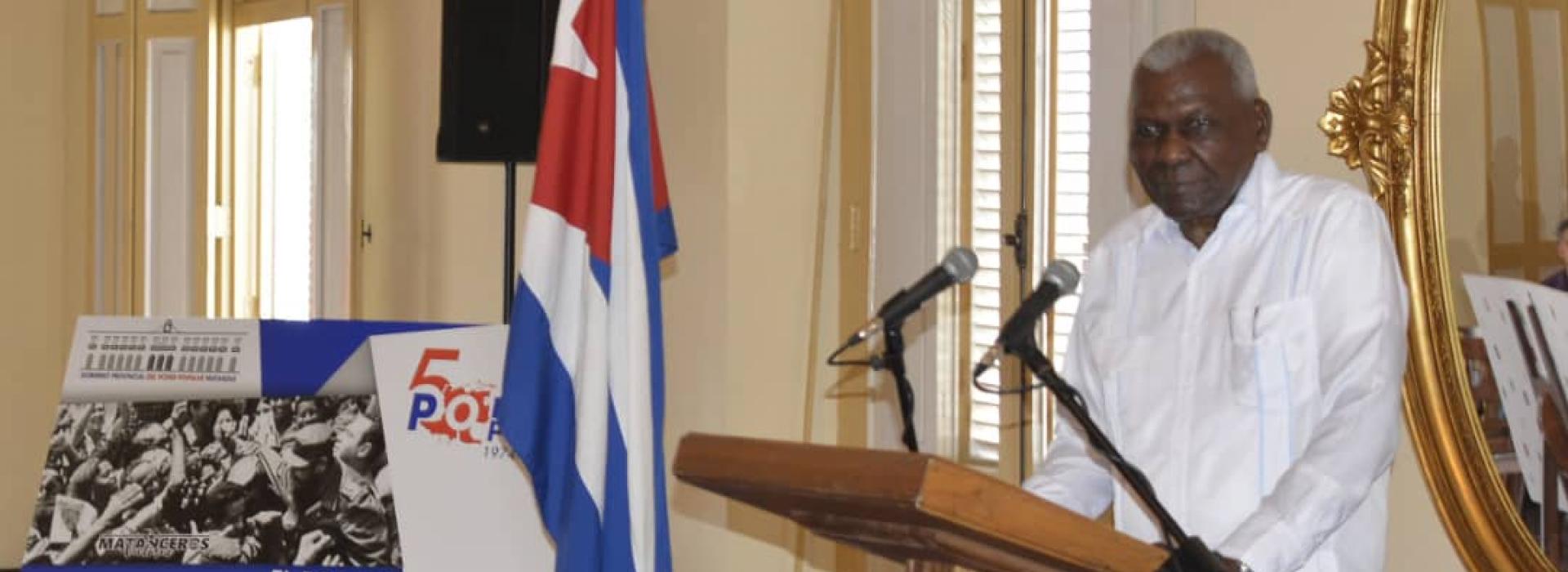 acto nacional por el aniversario 50 de la instauración como experiencia de los Órganos Locales del Poder Popular en la provincia de Matanzas