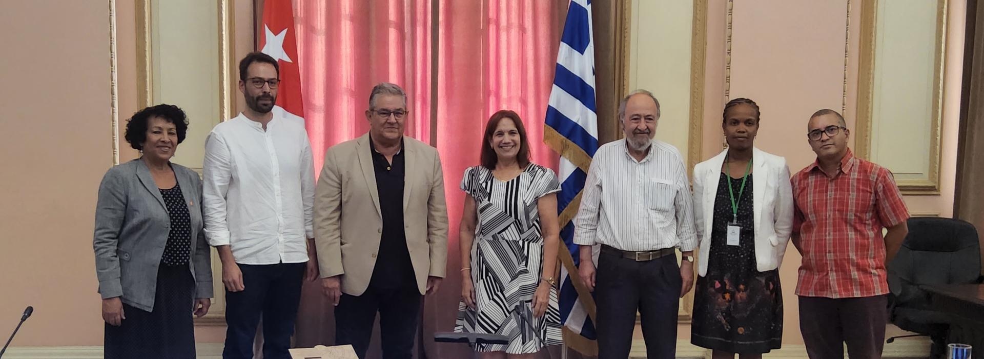 Un encuentro entre amigos que fortalece los vínculos entre Cuba y Grecia