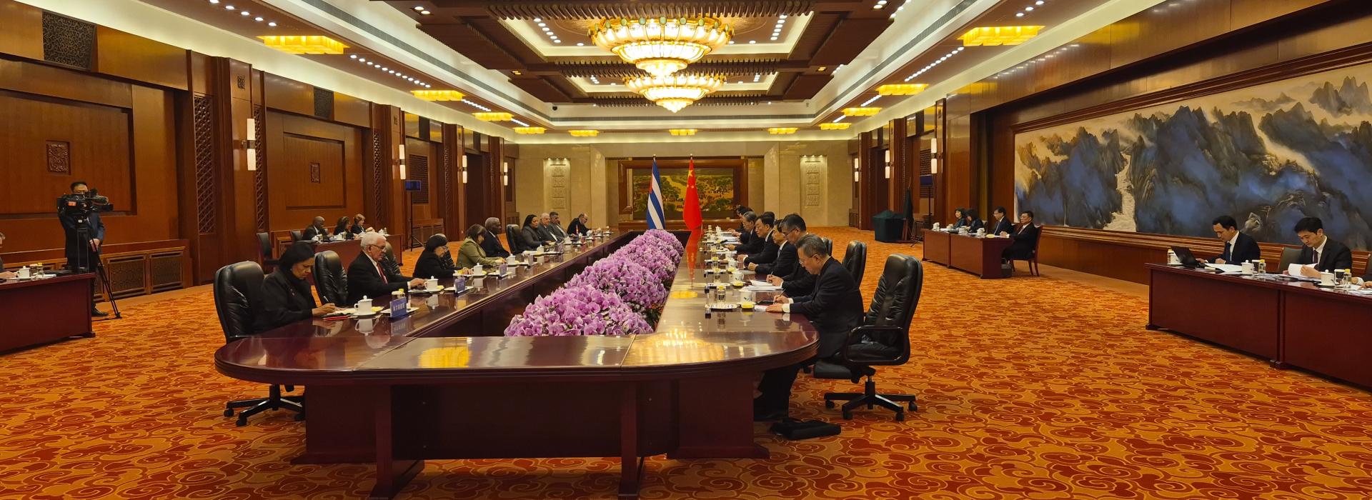 Sostiene Esteban Lazo fraternales encuentros con líderes parlamentarios de la República Popular China