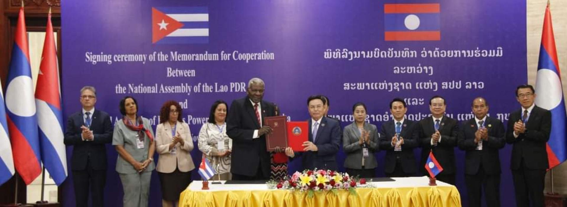 Cuba y Laos fortalecen vínculos interparlamentarios