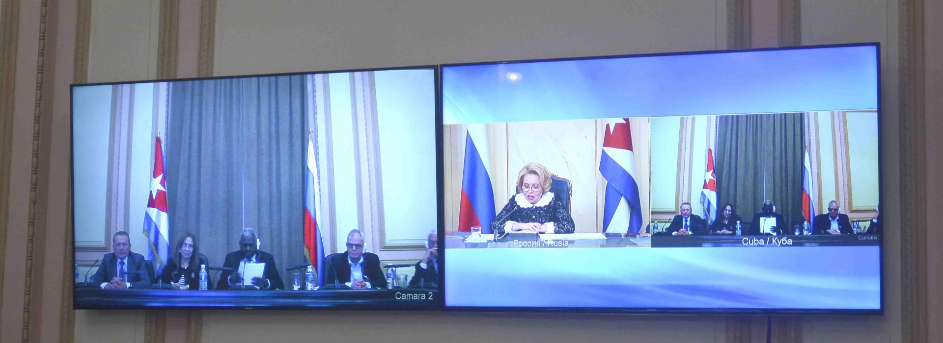 Sostiene Esteban Lazo fructífero encuentro virtual con Presidenta del Consejo de la Federación de Rusia 