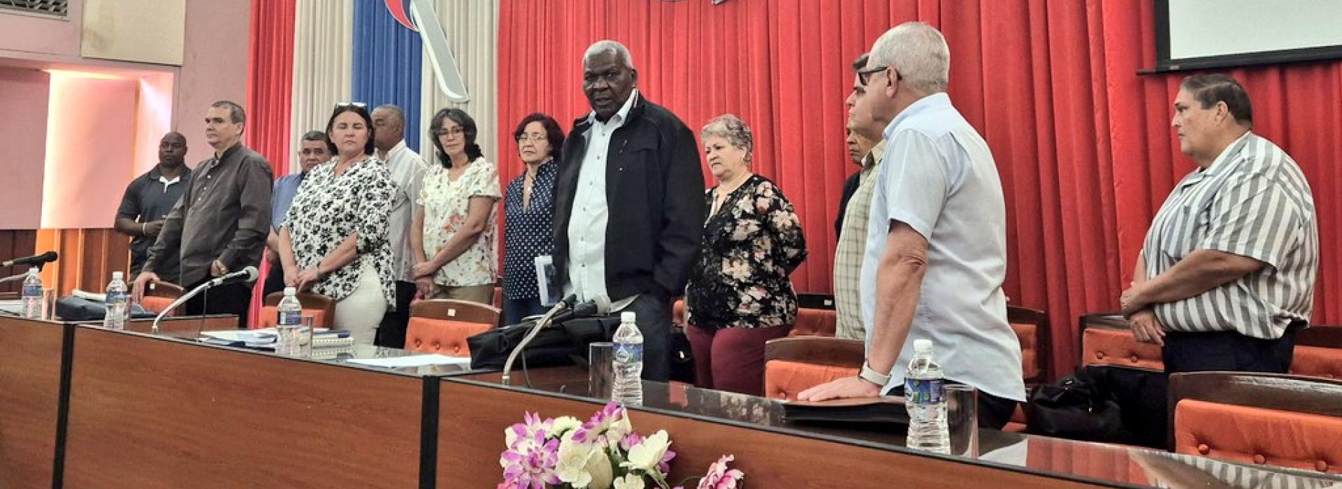 Presidió Esteban Lazo encuentro resumen de la visita parlamentaria a Cienfuegos 