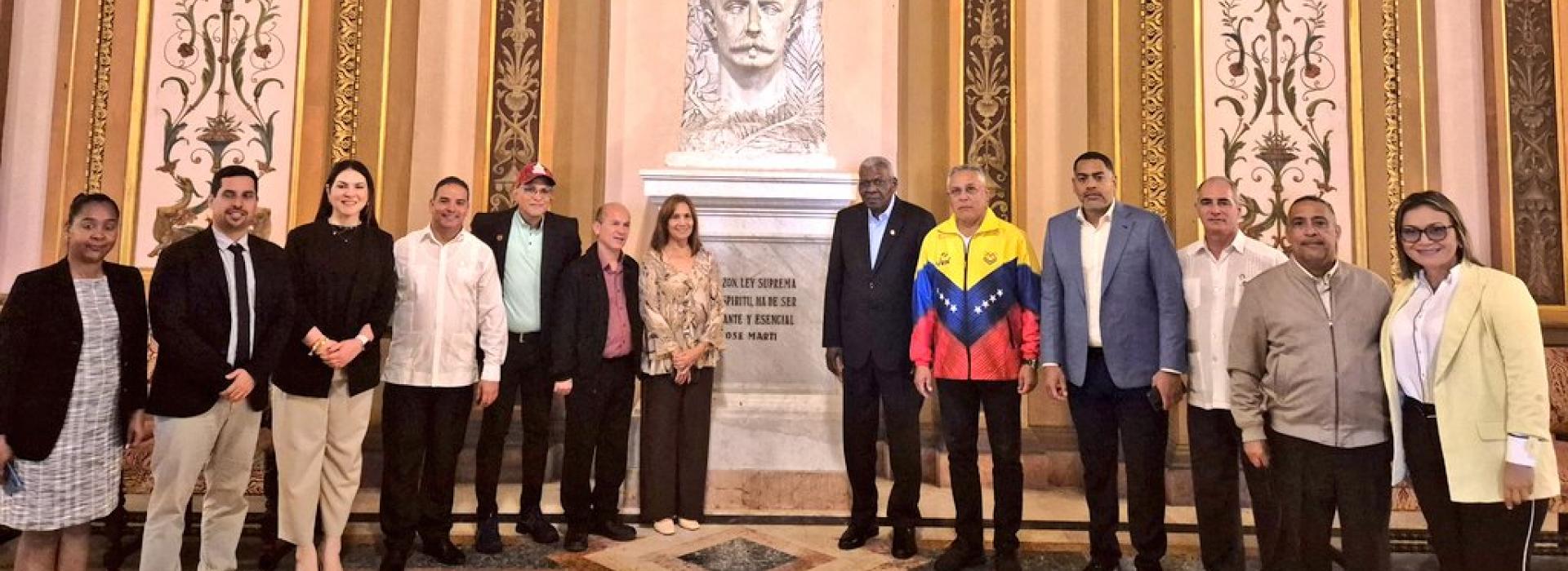 Recibió Esteban Lazo a diputados de la Asamblea Nacional de la hermana República Bolivariana de Venezuela 