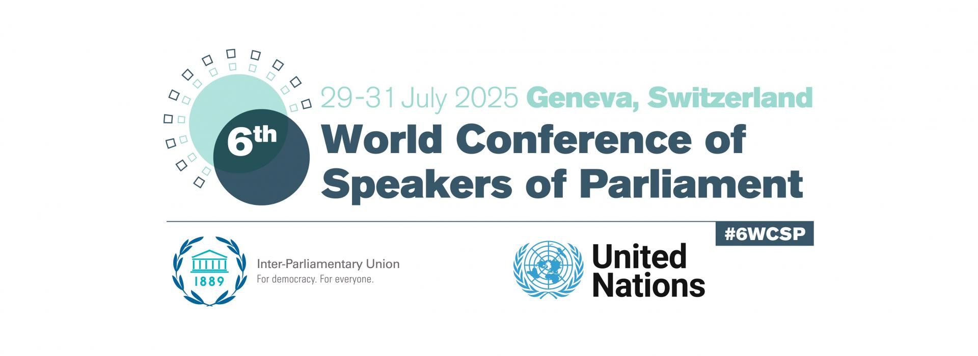 Sostuvo Esteban Lazo intensa agenda de encuentros bilaterales durante la Sexta Conferencia Mundial de Presidentes de Parlamentos