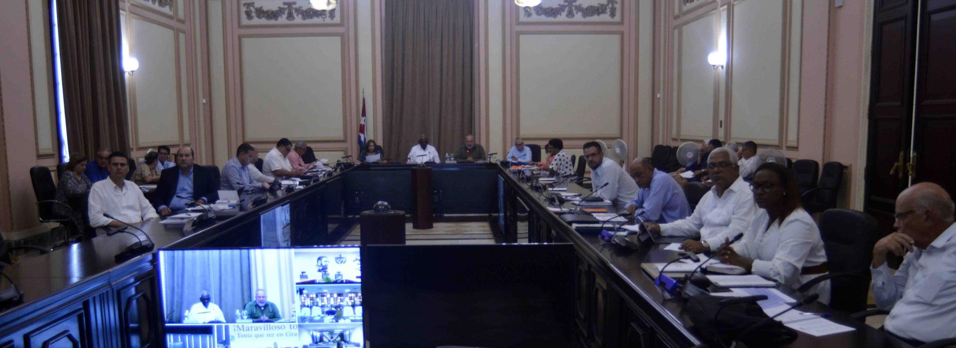 Consejo de Estado examina implementación del Programa de Gobierno para corregir distorsiones y reimpulsar la economía, y otros temas de la agenda nacional 