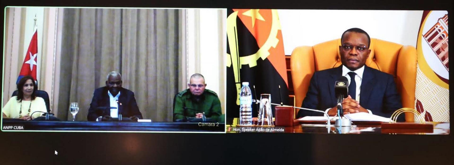Intercambiaron presidentes de las asambleas nacionales de Cuba y Angola 