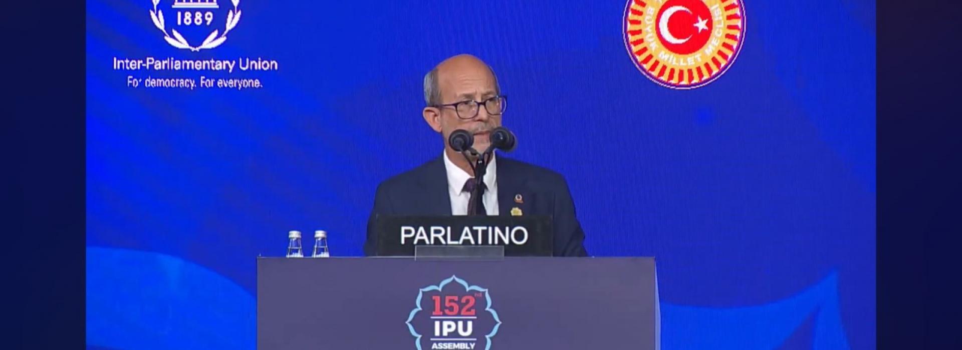 Palabras del Presidente del Parlatino pronunciadas en la 152 Asamblea de la Unión Interparlamentaria