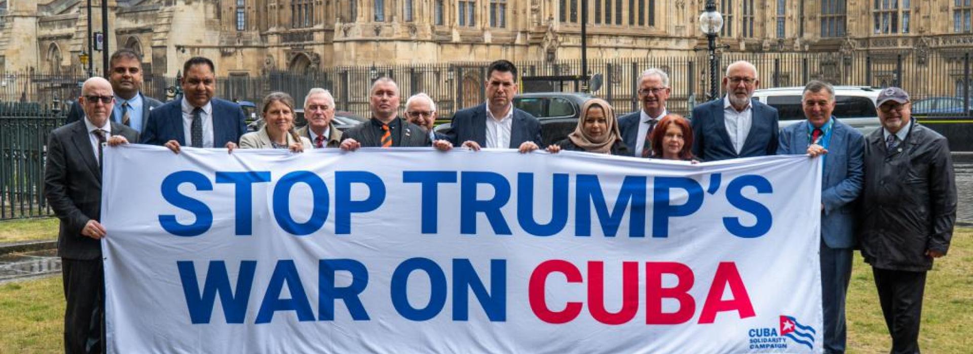 Diputados y líderes sindicales británicos exigen el fin de la agresión estadounidense contra Cuba 